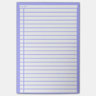 Blauwe checklist post-it® notes
