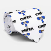 Blauwe Cheerlead T-shirts en cadeautjes Stropdas (Opgerold)