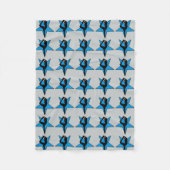 Blauwe Cheerleader fleece deken (Voorkant)