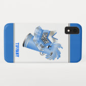 Blauwe Cheerleader Op Maat Case-Mate iPhone Case (Achterkant (horizontaal))