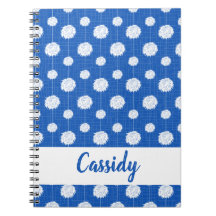 Blauwe Cheerleader Pom Pom Pattern