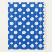 Blauwe Cheerleader Pom Pom Pattern Planner (Achterkant)
