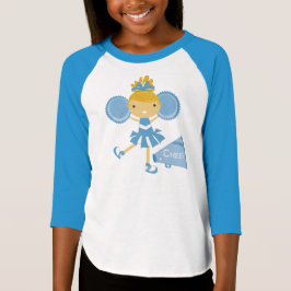 Blauwe Cheerleader T-shirt