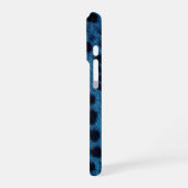 blauwe cheeta iPhone 16 Pro Max Hoesje (Linkerkant)
