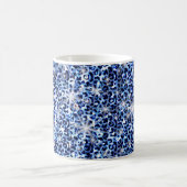 Blauwe Cheetah Glitters Koffiemok (Center)