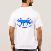 Blauwe Cheetah T-shirt (Achterkant)
