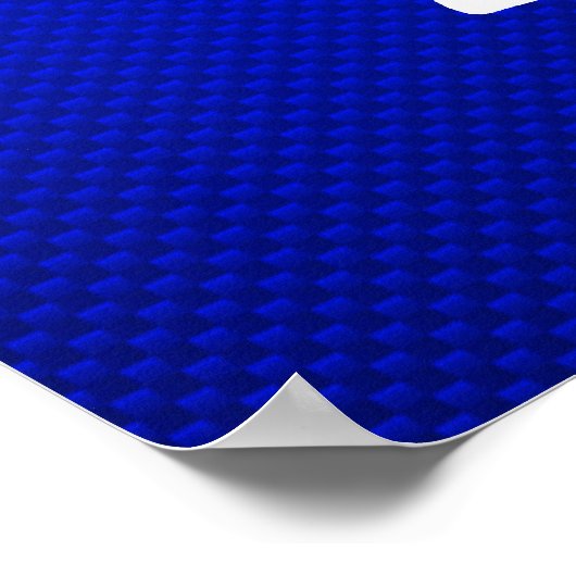 Blauwe chemie poster