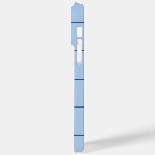 Blauwe cheques bevestigen Case-Mate iPhone case (Achterkant / Links)