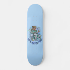 Blauwe Cheshire Kat Persoonlijk Skateboard