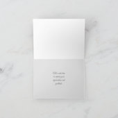 Blauwe Chevron Aangepast gevouwen Dank je creditca Bedankkaart (Binnen)