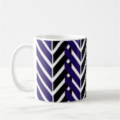 Blauwe Chevron Koffiemok (Links)
