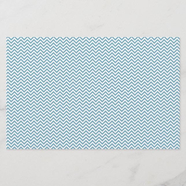 Blauwe Chevron met monogram (Voorkant)