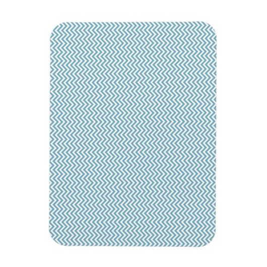 Blauwe Chevron met monogram Magneet (Verticaal)