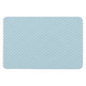 Blauwe Chevron met monogram Magneet (Horizontaal)