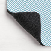 Blauwe Chevron met monogram Muismat (Hoek)