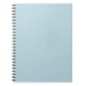 Blauwe Chevron met monogram Notitieboek (Voorkant)