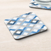blauwe chevron onderzetters (Linkerzijde)