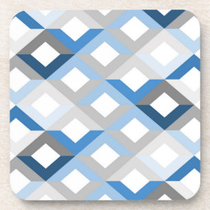 blauwe chevron onderzetters