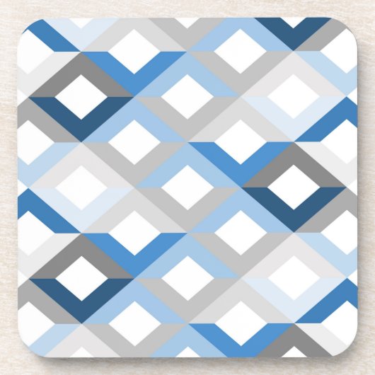 blauwe chevron onderzetters (Voorkant)