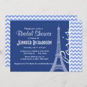 Blauwe Chevron; Parijs Kaart (Voorkant / Achterkant)