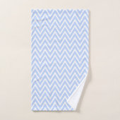 Blauwe Chevron strepen Bad Handdoek (Handdoek)