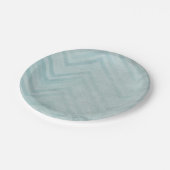 Blauwe Chevron strepen Papieren Bordje (Gekanteld)