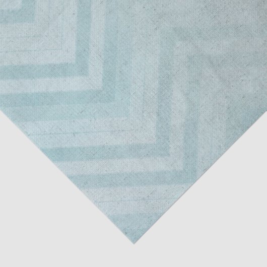 Blauwe Chevron strepen Tissuepapier (Detail)