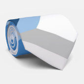 blauwe chevrons das (Opgerold)