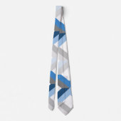 blauwe chevrons das (Achterkant)