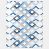 blauwe chevrons deken (Voorkant)