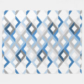 blauwe chevrons deken (Voorkant (Horizontaal))