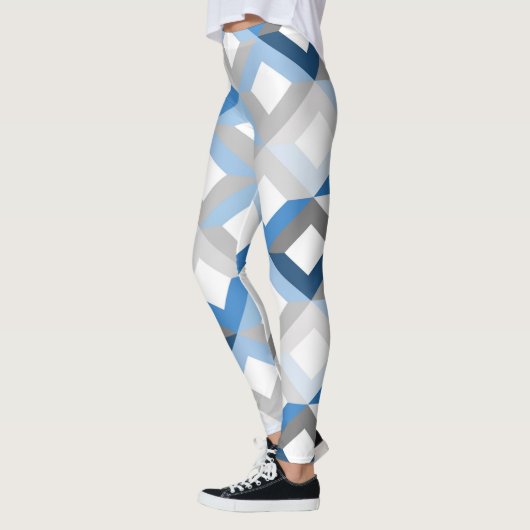 Blauwe chevrons leggings (Links)
