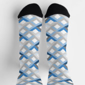 blauwe chevrons sokken (Top)