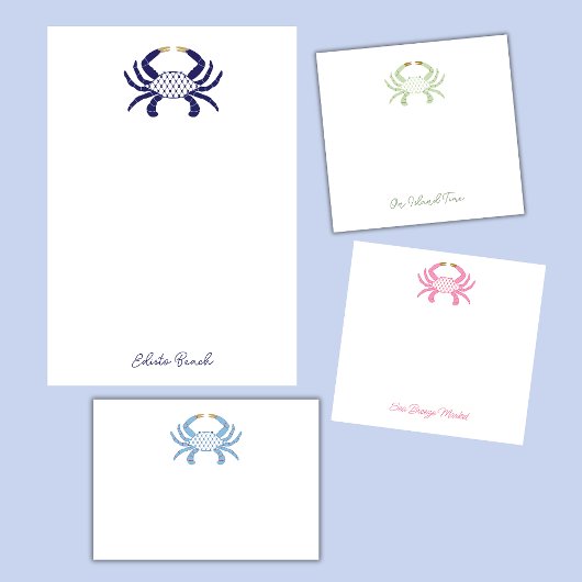 Blauwe Chic Krab Post-Its Post-it® Notes