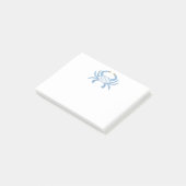 Blauwe Chic Krab Post-Its Post-it® Notes (Schuin)
