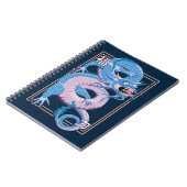 Blauwe Chinese draak Notitieboek (Linkerzijde)