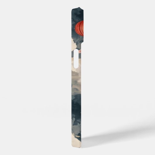 Blauwe Chinese drakenlantaarns Case-Mate iPhone Case (Achterkant / Rechts)