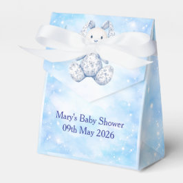 Blauwe Chinoiserie Baby Shower Favor Doos Bedankdoosjes