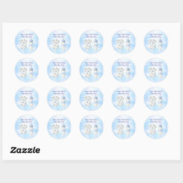 Blauwe Chinoiserie Baby Shower Stickers (20)