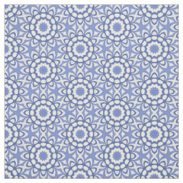 Blauwe chinoiserie cirkel herhaling decorator stof