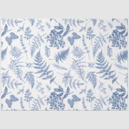  Blauwe chinoiserie Decoupage Tissuepapier