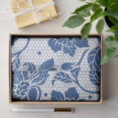  Blauwe chinoiserie Decoupage Tissuepapier (Geschenk)
