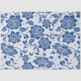  Blauwe chinoiserie Decoupage Tissuepapier