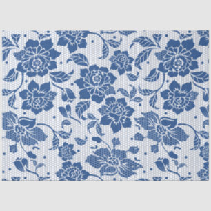 Blauwe chinoiserie Decoupage Tissuepapier