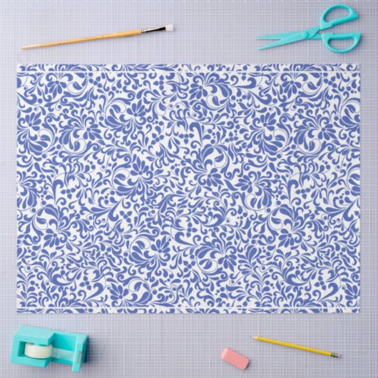 Blauwe chinoiserie Decoupage Tissuepapier (Craft)