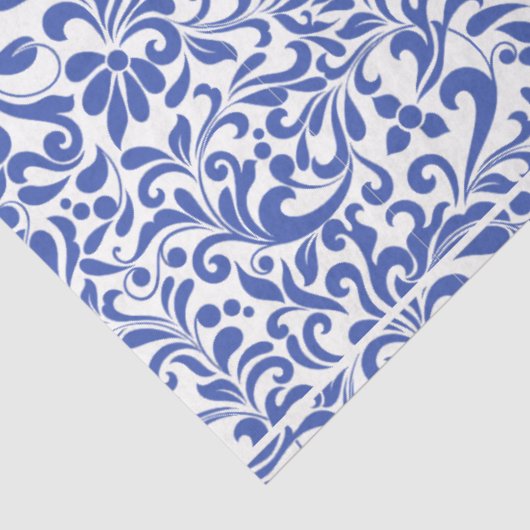 Blauwe chinoiserie Decoupage Tissuepapier (Detail)