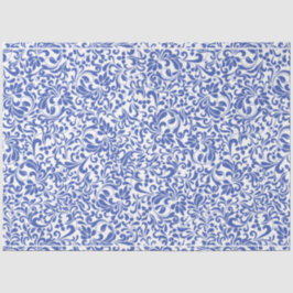  Blauwe chinoiserie Decoupage Tissuepapier