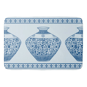 Blauwe Chinoiserie Ginger Jars Vassen Badmat
