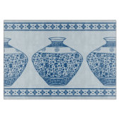  Blauwe Chinoiserie Ginger Jars Vassen Snijplank (Voorkant)