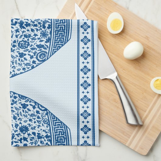  Blauwe Chinoiserie Ginger Jars Vassen Theedoek (Quarter Fold)